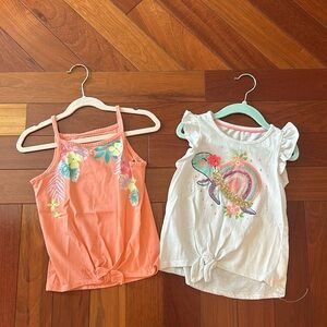 Set of girls tank tops size small.